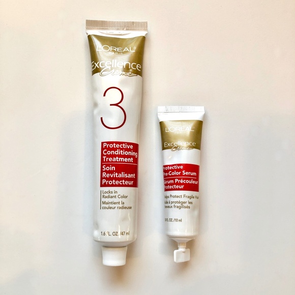 L'OREAL Excellence Creme Protective Conditioning + Pre-Color Treatment Lot of 2 - Picture 4 of 5